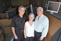 Jim Waklow, Gail and Barry Keyes of GreenSpot (Credit: Jay Calderon/The Desert Sun)