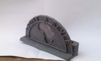 Gnikou's first 3D printed object. Credit: France 24