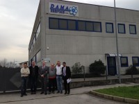 (left to right) Fabio Caliman, CEO of DAMA; John Marshall, Principal Technical Advisor to NAND; Christian Amadeus, Business Development Manager at DAMA; Massimo Caliman and Danilo Sasso, Owners of DAMA