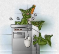 An artist's depiction of what's currently happening to our newsletter server...