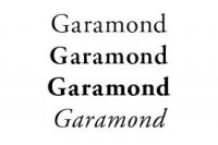 Garamond font