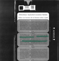 A photocopy of the Lexmark packaging, containing the English, French and Italian versions