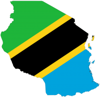 Tanzania_flag_map