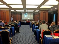 Tom Yates delivering a technical demonstration at a previous Static Control seminar.