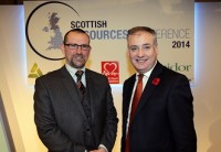 Iain Gulland, Director, Zero Waste Scotland; with Environment Secretary Richard Lochhead