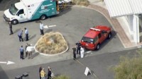 Officers at the scene in California (Credit: NBC Bay Area)