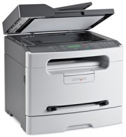 An AIO with the scanner lid open - the lasers would reflect off the lid into the machine