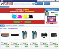 The company's new homepage