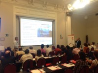 Lexmark's Andrew Gardner speaks to delegates at the event in Madrid
