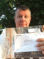 Matthias Henze with his copy of The Recycler issue 273