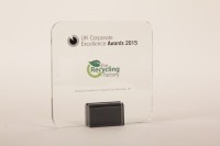 The Recycling Factory's award for “Sustained Excellence in Inkjet and Toner Recycling”