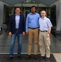 GIT's CEO Sassan Dieter Khatib-Shahidi, Finance Manager Muhammad Imran, and Sales Director Bernard Menettrier de Jollin in Kenya