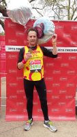 Jason Doran after completing the London Marathon