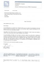 The latest scam letter received by The Recycler