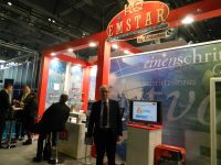 Embatex' Christian Wernhart at the company's booth in 2014