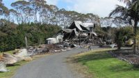 house burnt down