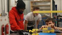 Students at the University of Derby with a Print-Rite 3D printer