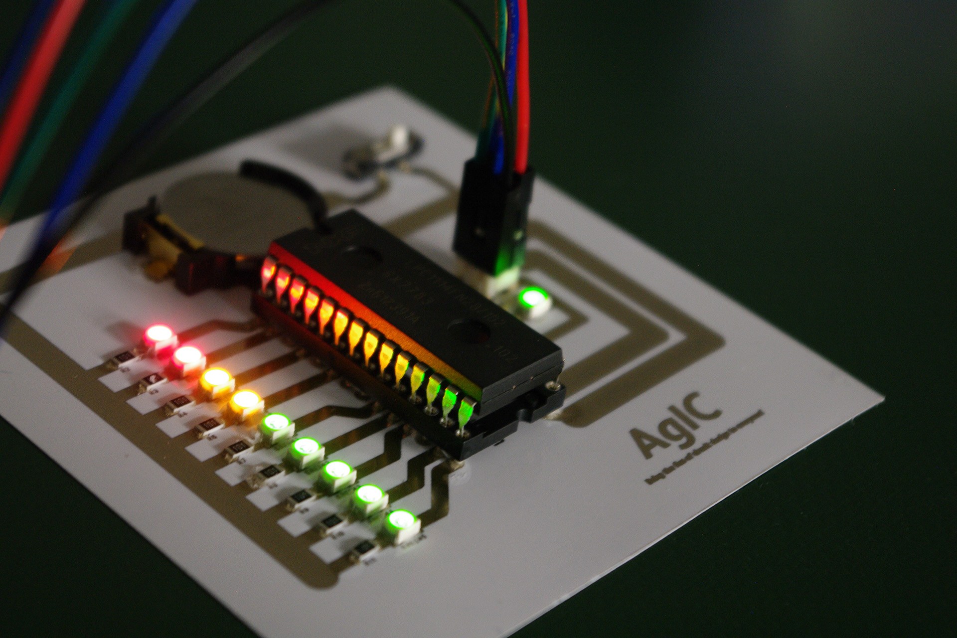 AgIC's technology uses silver nanoparticles to create homemade circuit boards. printedcircuit